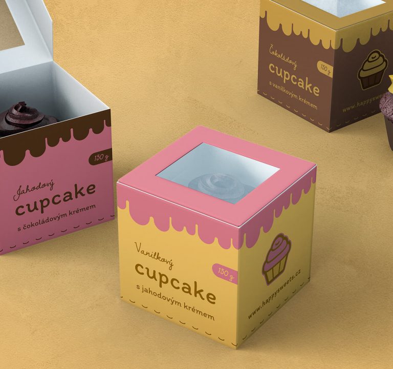 WhiteDesigns.cz - Grafický návrh balení na cupcakes